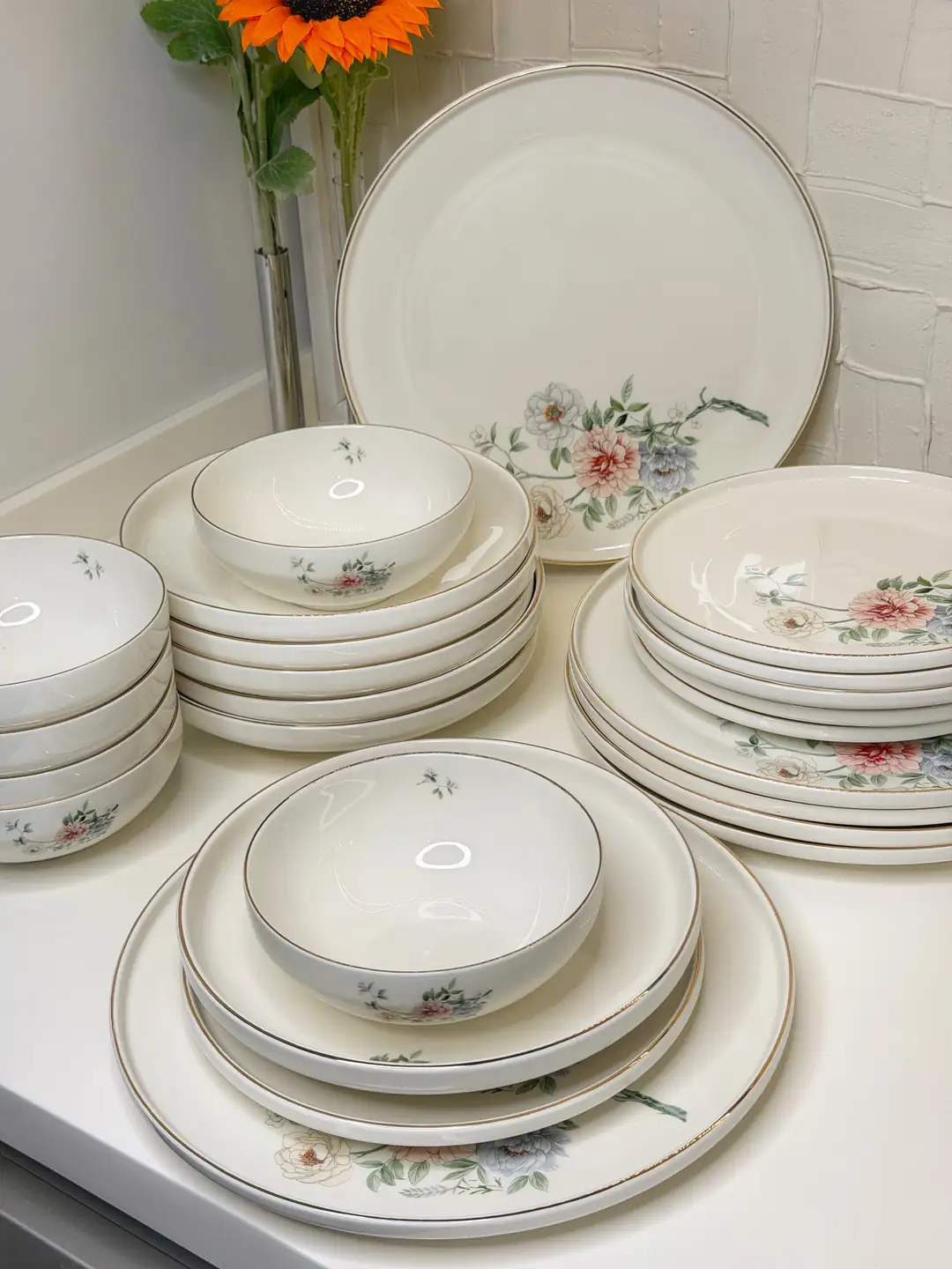 Glade 24 Parça 6 Kişilik Porselen Yemek Takımı